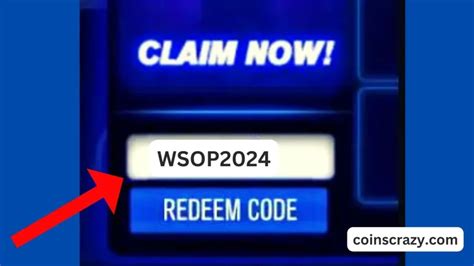 wsop redeem codes today
